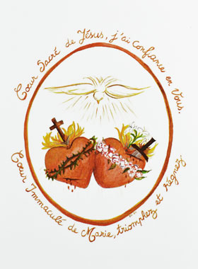 Image de Communion - Coeurs Unis de Jésus et Marie (pic 1)