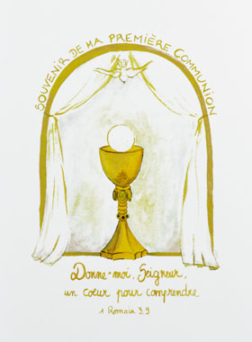 Image de Première Communion - Souvenir - Or (pic 1)