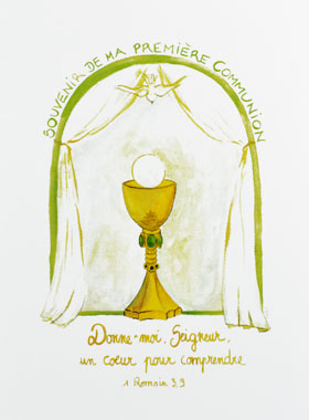 Image de Première Communion - Souvenir - Vert (pic 1)