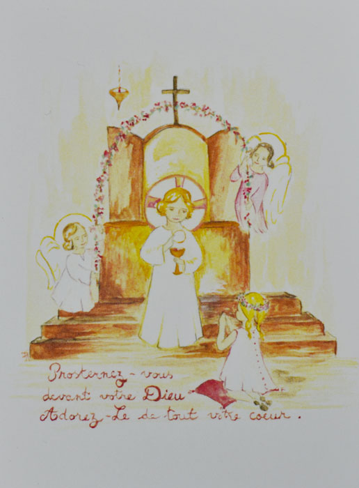 Carte de Communion - Adorez-Le de Tout votre Coeur (pic 2)