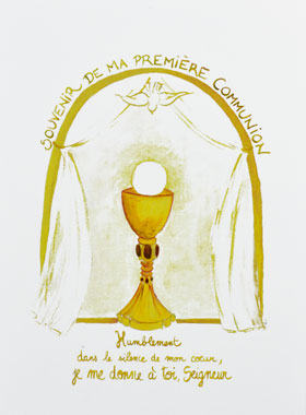 Image Souvenir de Première Communion - Or (pic 1)