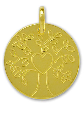 Médaille de Baptême Arbre de Vie en Or (pic 1)