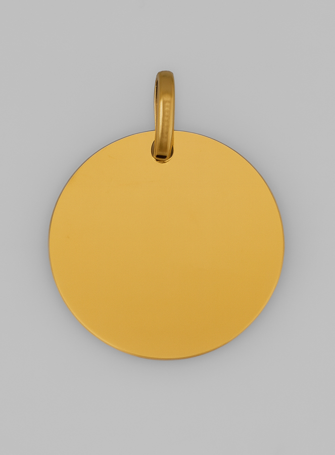 Médaille Ange-Gardien à l'Oiseau en Or Jaune 9 Carats (pic 3)