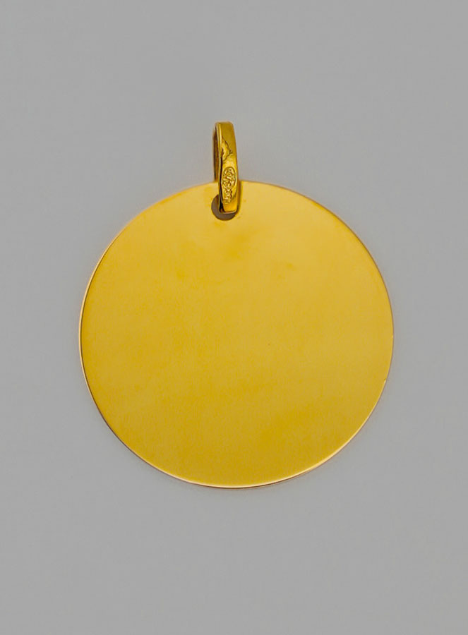 Médaille Vierge à L'Enfant en Or 9 Carats (pic 4)