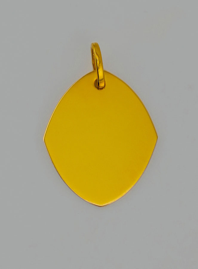 Médaille Ange Protecteur - Losange en Or 375/1000 (pic 4)