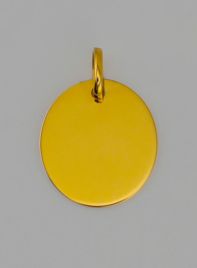 Médaille Ange-Gardien Modèle Garçon en Or 375/1000 (pic 4)