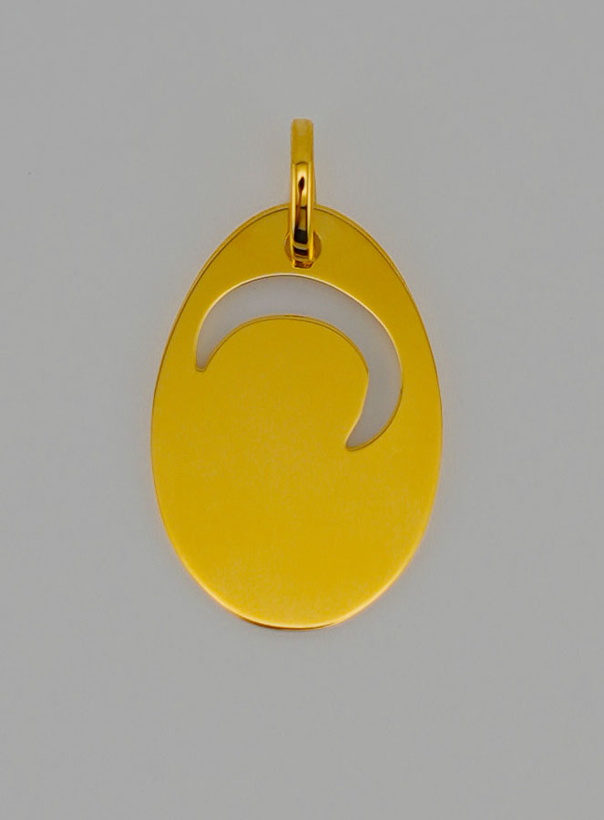 Médaille Ajourée Vierge Marie en Prière en Or (pic 3)
