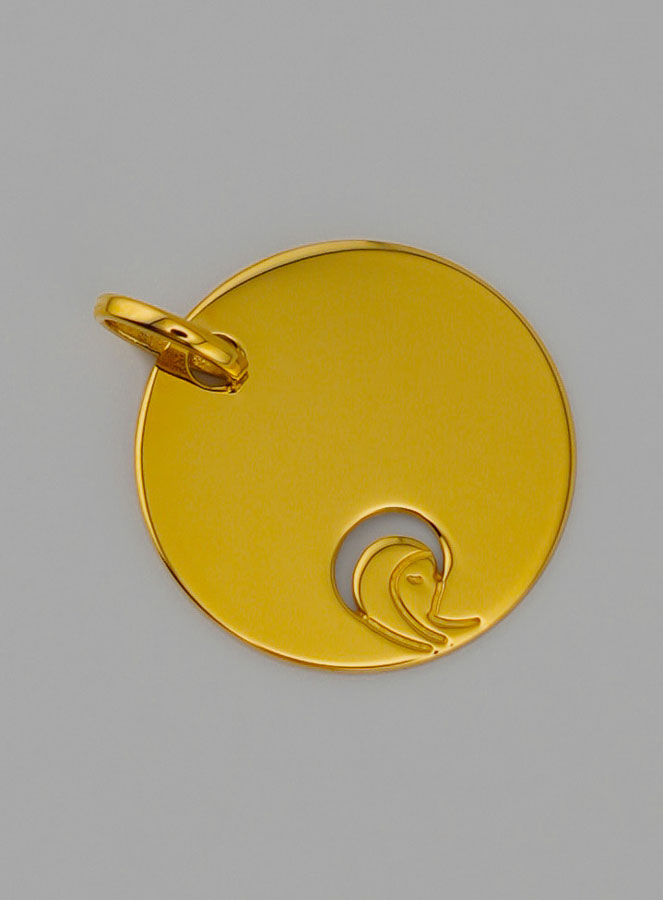 Médaille Vierge Marie Ajourée en Or (pic 2)