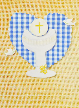 Carte de Première Communion - Baiser d'Amour de Dieu (pic 1)