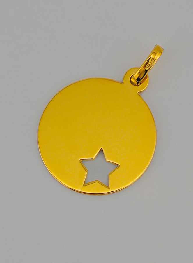 Médaille Étoile du Berger Ajourée en Or (pic 3)