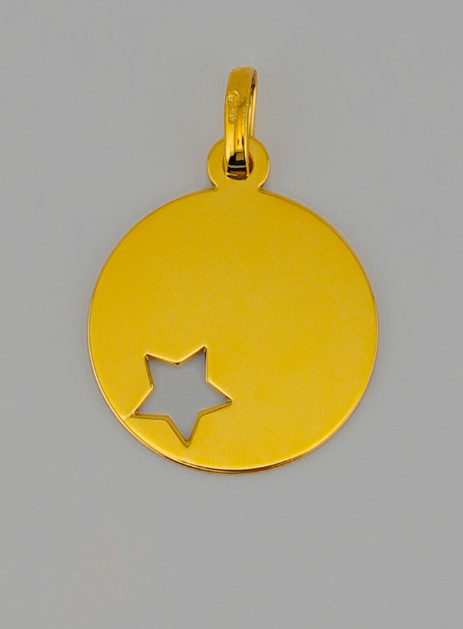 Médaille Étoile du Berger Ajourée en Or (pic 4)