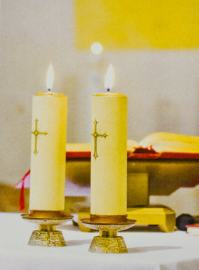 Image de Baptême - Cierges d'Autel et Croix (pic 1)