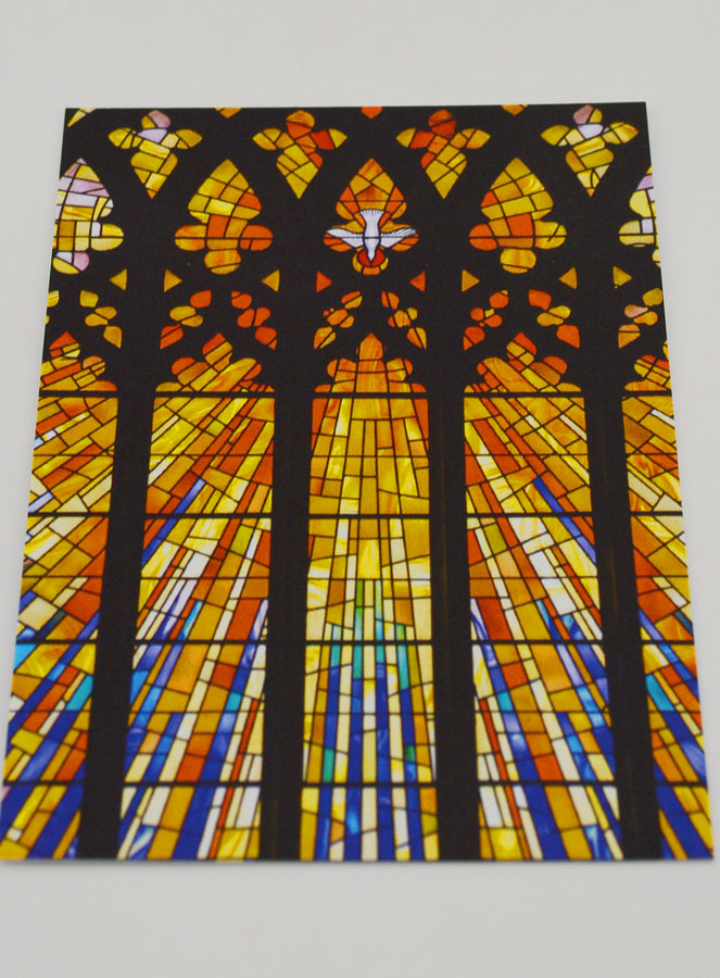 Carte de Confirmation - Vitrail Feu de l'Esprit Saint (pic 2)