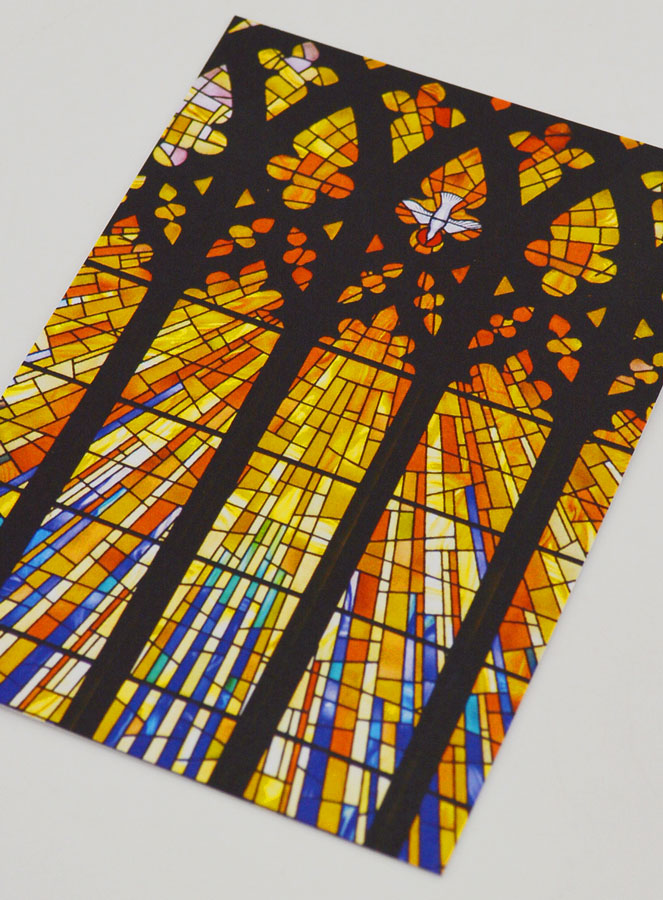 Carte de Confirmation - Vitrail Feu de l'Esprit Saint (pic 4)