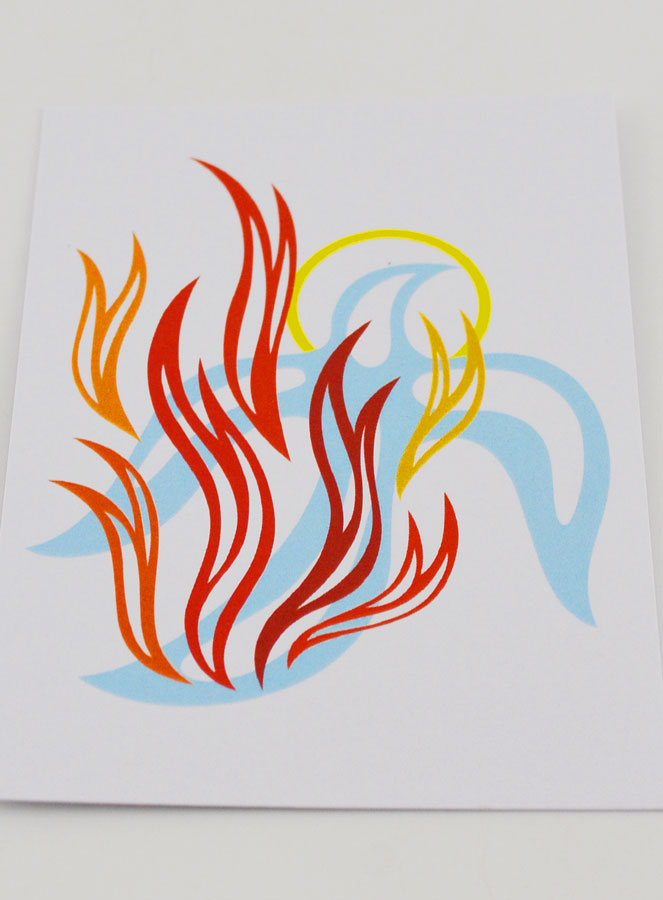 Carte de Confirmation - Colombe Feu de l'Esprit Saint (pic 2)