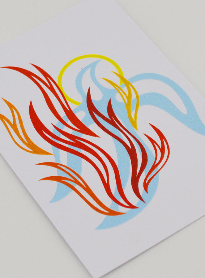 Carte de Confirmation - Colombe Feu de l'Esprit Saint (pic 3)
