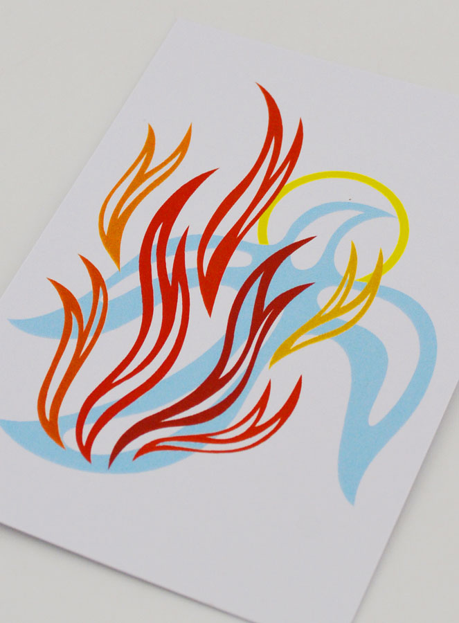 Carte de Confirmation - Colombe Feu de l'Esprit Saint (pic 4)