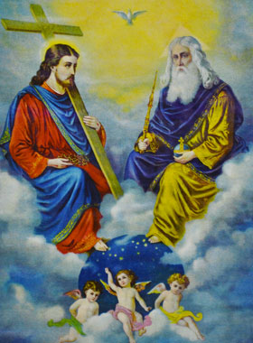 Carte de Confirmation - Sainte Trinité et Anges (pic 1)
