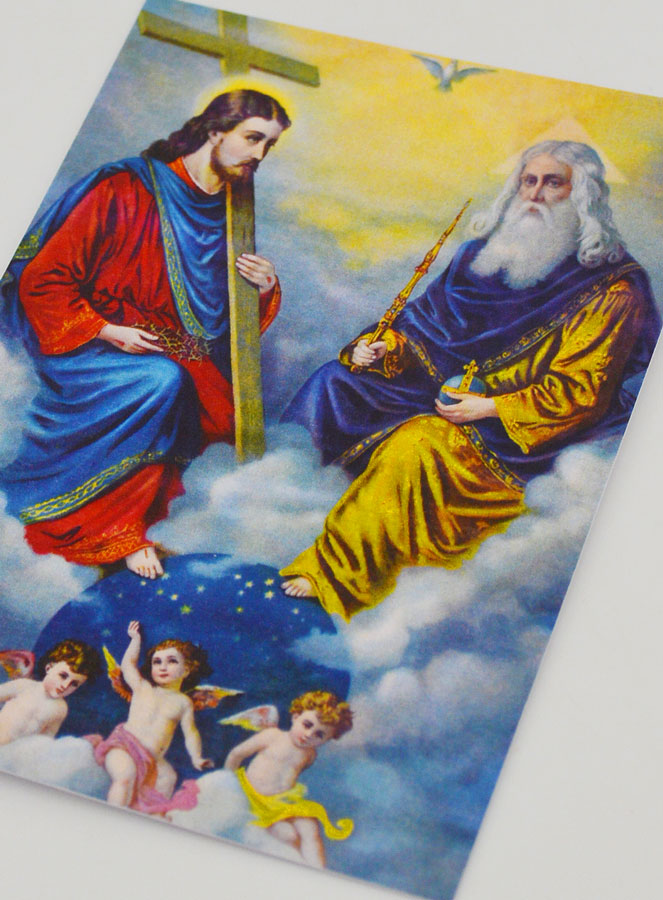 Carte de Confirmation - Sainte Trinité et Anges (pic 4)