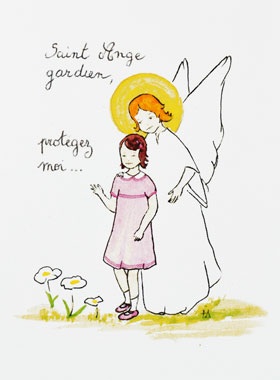 Carte de Baptême - Saint Ange-Gardien (pic 1)