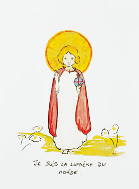 Carte de Communion - Je Suis la Lumière du Monde (pic 1)