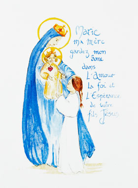 Carte de Communion - Vierge Marie ma Mère (pic 1)