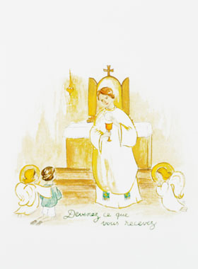 Carte de Communion - Devenez ce que vous Recevez (pic 1)