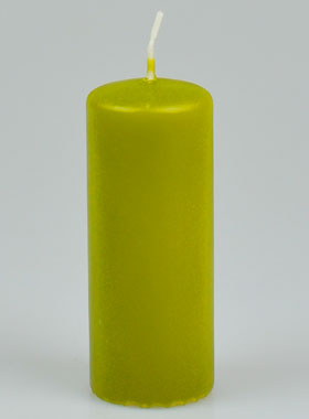 Bougie de Décoration de Table - Couleur Vert Olive (pic 1)