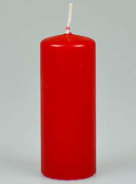 Bougie de Décoration de Table - Couleur Rouge Carmin (pic 1)