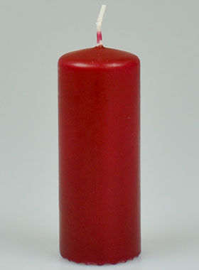 Bougie de Décoration de Table - Couleur Rouge Foncé (pic 1)
