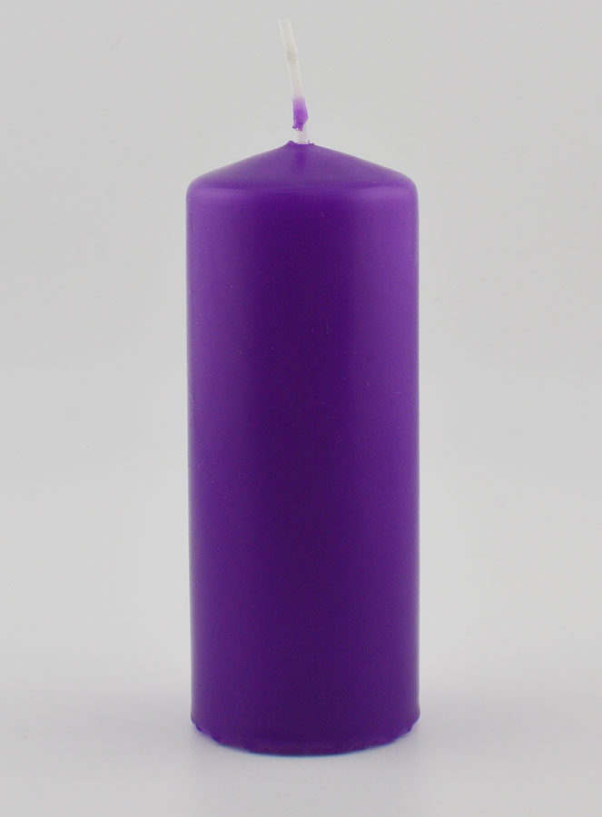 Bougie de Décoration de Table - Couleur Violet Foncé (pic 1)