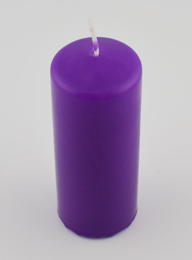Bougie de Décoration de Table - Couleur Violet Foncé (pic 2)