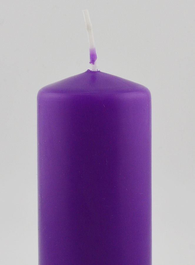Bougie de Décoration de Table - Couleur Violet Foncé (pic 3)