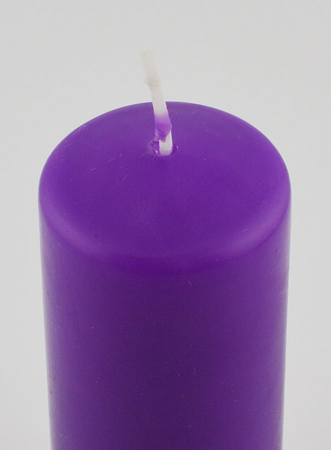 Bougie de Décoration de Table - Couleur Violet Foncé (pic 4)
