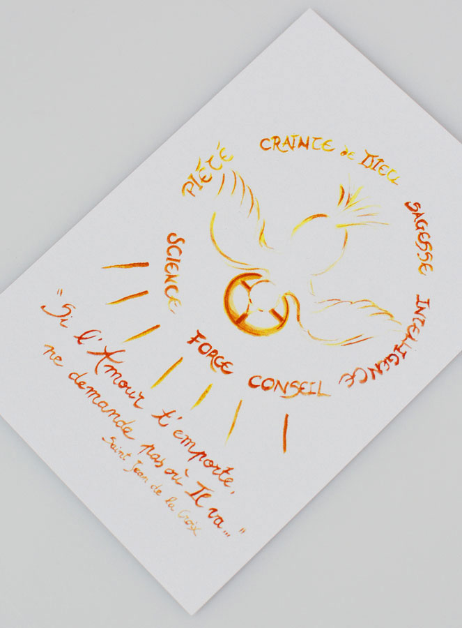 Carte de Confirmation - 7 Dons de l'Esprit Saint (pic 2)