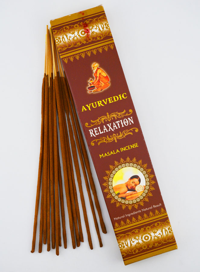 Encens Indien Ayurvedic - 15 Bâtonnets - Relaxation (pic 1)