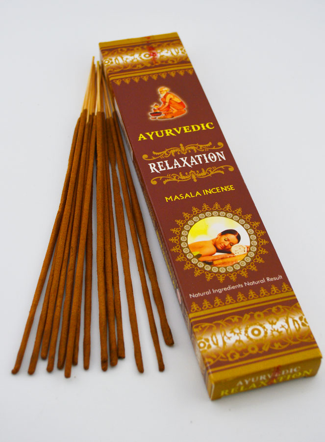 Encens Indien Ayurvedic - 15 Bâtonnets - Relaxation (pic 2)