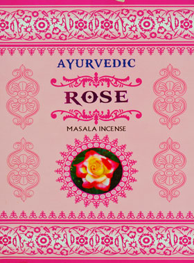 Encens Indien Ayurvedic - 15 Bâtonnets - Rose (pic 1)