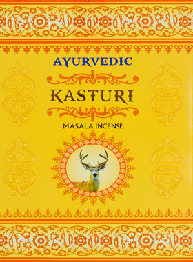 Encens Indien Ayurvedic - 15 Bâtonnets - Musc Kasturi (pic 1)