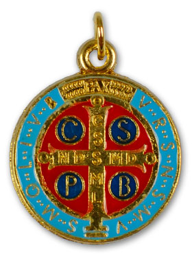 Médaille de Saint Benoit Métal Doré - 2.1 cm (pic 3)