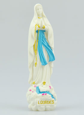 Statue Notre Dame de Lourdes au Ruisseau - 10cm (pic 1)