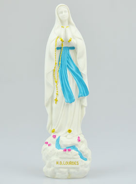 Statue Notre Dame de Lourdes au Ruisseau - 18cm (pic 1)