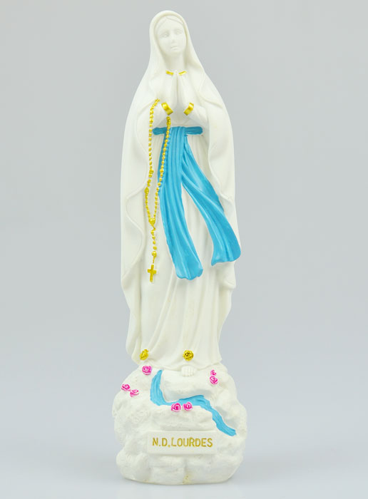 Statue Notre Dame de Lourdes au Ruisseau - 18cm (pic 2)