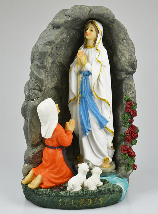 Statue Grotte des Apparitions de Lourdes - 30 cm (pic 2)