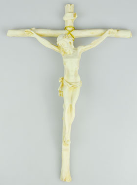 Crucifix Croix Style Bois - 30 cm (pic 1)