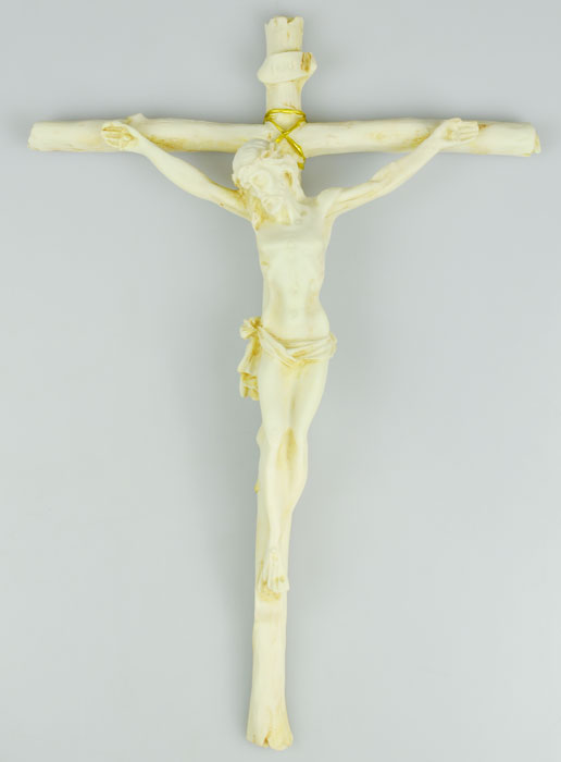 Crucifix Croix Style Bois - 30 cm (pic 2)