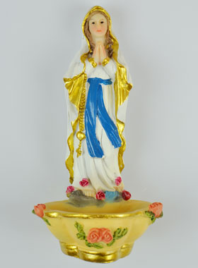 Bénitier Notre Dame de Lourdes - 14 cm (pic 1)