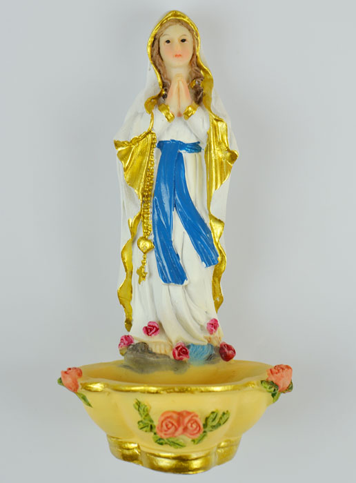 Bénitier Notre Dame de Lourdes - 14 cm (pic 2)