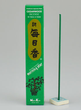 Encens Japonais - 50 Bâtonnets Bois de Cèdre du Japon (pic 1)