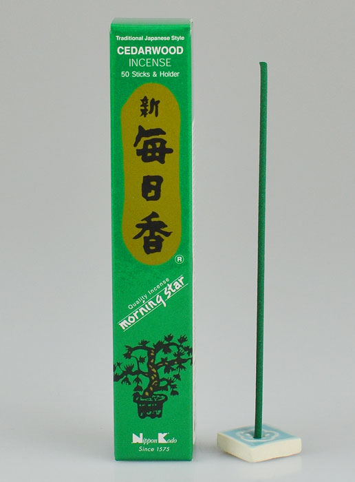 Encens Japonais - 50 Bâtonnets Bois de Cèdre du Japon (pic 2)